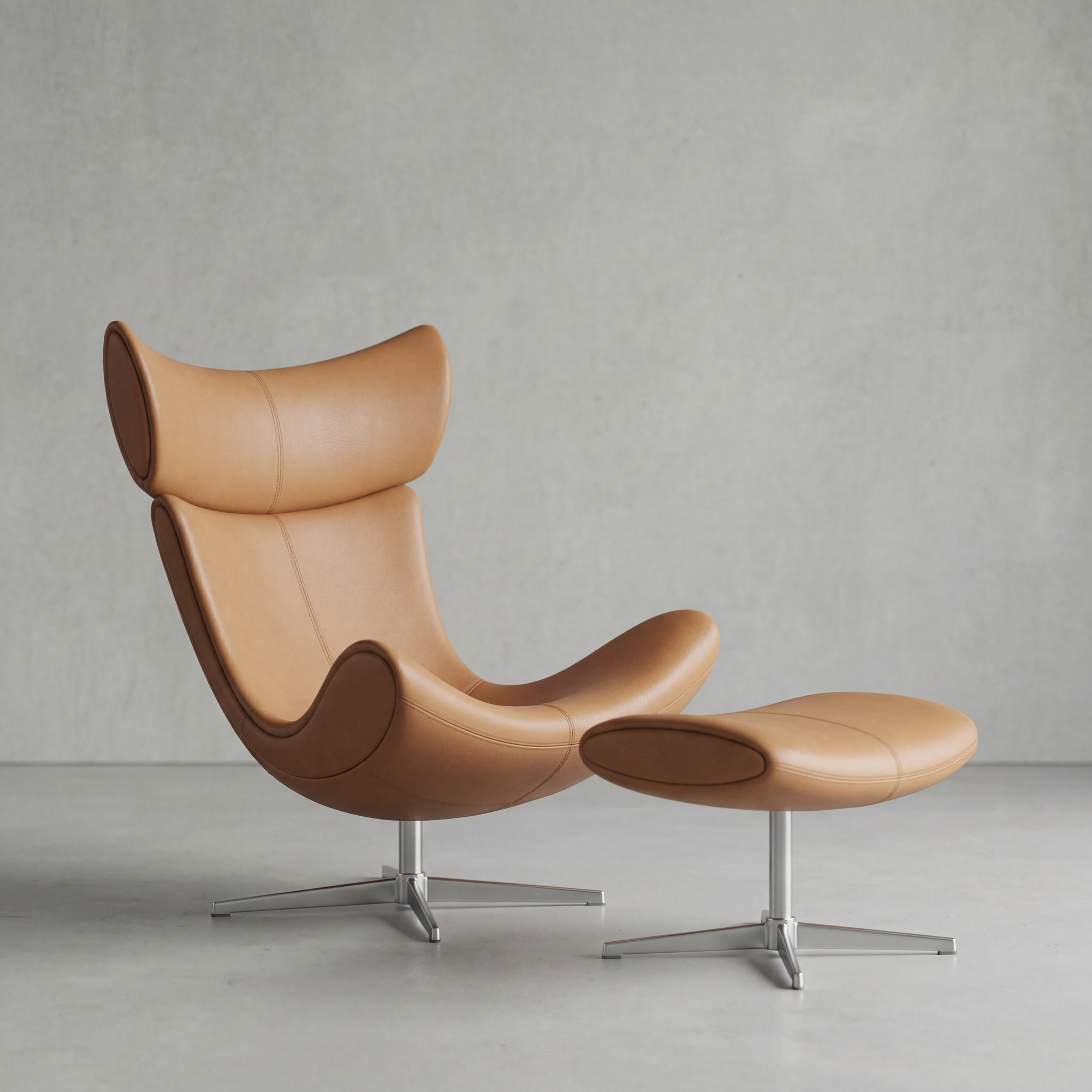 ALEXANDER wing chair – side profile showing high back and wings